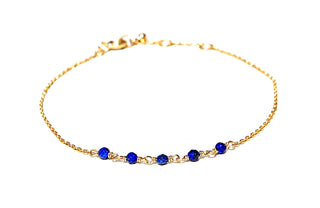 Armband mit echtem Lapislazuli