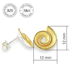 Ohrstecker "Vergoldete Schnecke"
