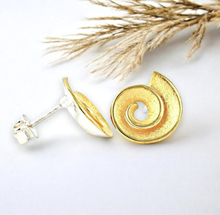 Ohrstecker "Vergoldete Schnecke"