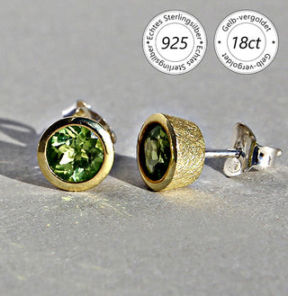 Ohrstecker mit echtem Peridot