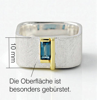 Ring "Geometra Uno" mit London Topas