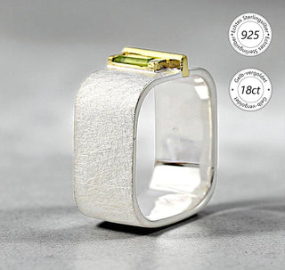 Ring "Geometra Uno" mit Peridot