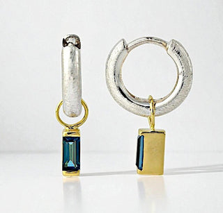 Creolen "Geometra" mit London Topas