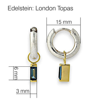 Creolen "Geometra" mit London Topas