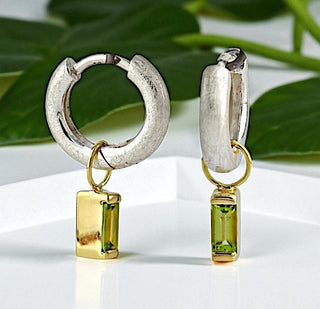 Creolen "Geometra" mit Peridot