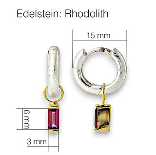 Creolen "Geometra" mit Rhodolith