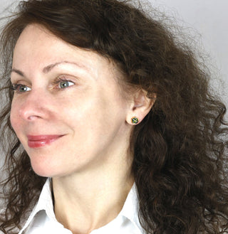 Ohrstecker mit echtem Peridot