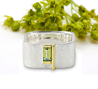 Ring "Geometra Uno" mit Peridot