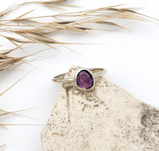 Ring "Feines Funkeln" mit echtem Amethyst