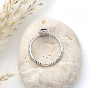 Ring "Feines Funkeln" mit echtem Amethyst