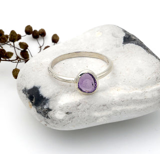 Ring "Feines Funkeln" mit echtem Amethyst