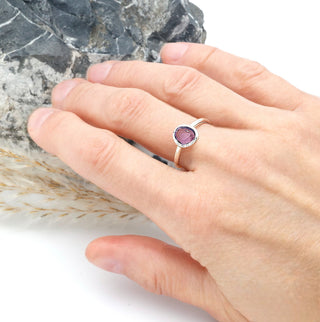 Ring "Feines Funkeln" mit echtem Amethyst