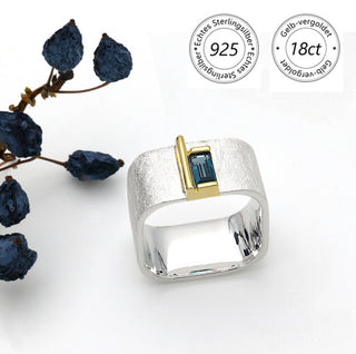 Ring "Geometra Uno" mit London Topas