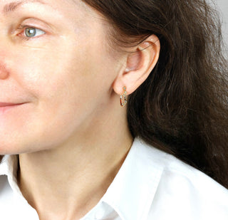 Ohrringe "Streuung der Sterne" mit Citrin