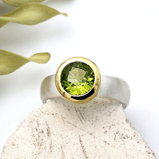 Ring mit echtem Peridot
