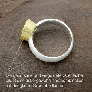 Ring mit echtem Peridot