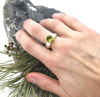 Ring mit echtem Peridot