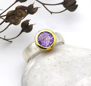 Ring mit echtem Amethyst