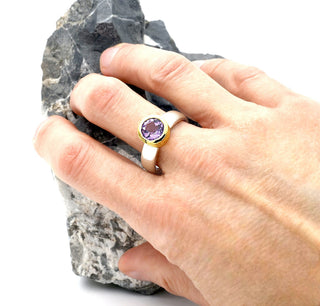 Ring mit echtem Amethyst