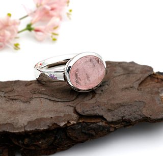 Ring "Morgenlicht" mit echtem Morganit