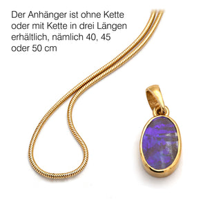 Anhänger „Das Mysterium der Erde“ mit echtem Boulder-Opal