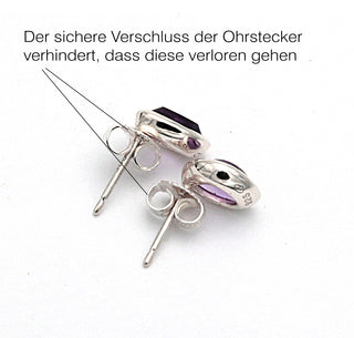 Ohrringe "Feines Funkeln" mit echtem Amethyst