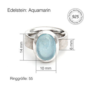 Ring mit einem Aquamarin