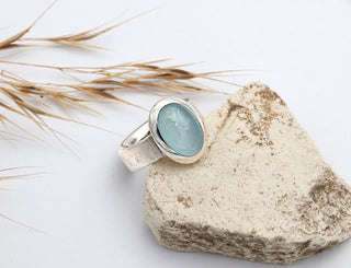 Ring mit einem Aquamarin