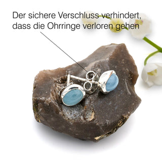 Ohrringe mit echtem Aquamarin