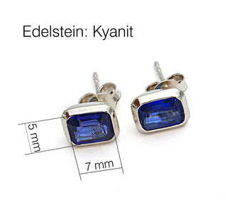 Ohrringe mit echtem Kyanit