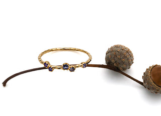 Ring "Streuung der Sterne" mit echtem Iolith
