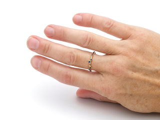 Ring "Streuung der Sterne" mit echtem Iolith