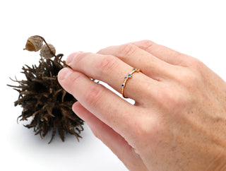 Ring "Streuung der Sterne" mit echtem Iolith