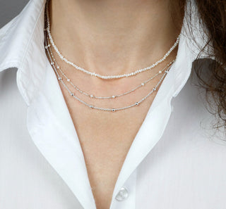 Collier mit Süsswasser Zuchtperlen