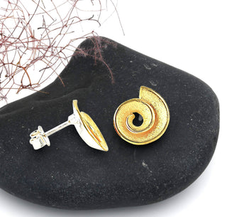 Ohrstecker "Vergoldete Schnecke"
