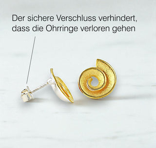 Ohrstecker "Vergoldete Schnecke"