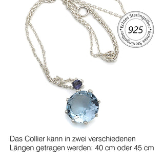 Collier mit Topas und Iolith