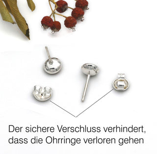 Ohrstecker "Feine Flächen" mit Carneol