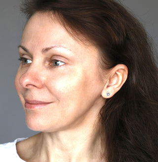 Ohrstecker mit echtem Topas