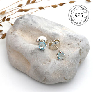 Ohrstecker mit echtem Topas