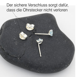 Ohrstecker mit echtem Topas