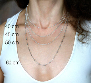 Collier mit Chalcedon und Süßwasser Zuchtperlen