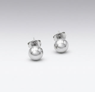 Ohrstecker „Silberner Mond”