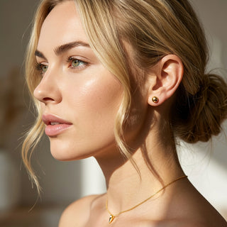 Ohrstecker „Goldener Mond”