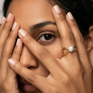 Ring mit Perle