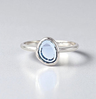 Ring "Feines Funkeln" mit echtem Topas