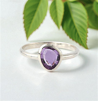 Ring "Feines Funkeln" mit echtem Amethyst