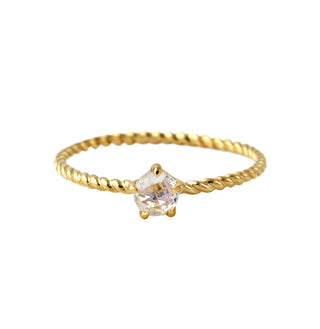 Ring "Seilchen" mit echtem Mondstein