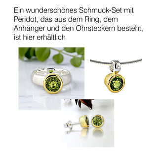 Ohrstecker mit echtem Peridot