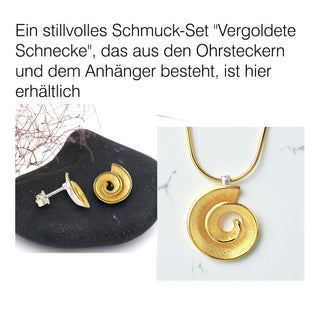 Ohrstecker "Vergoldete Schnecke"